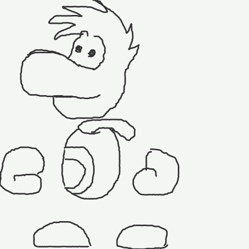 rayman coloring pages